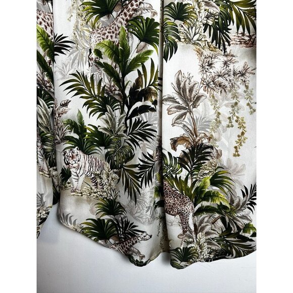 l'agence silk blouse xs Antique White Safari 100 % Silk Long sleeve Button Down - Picture 8 of 10